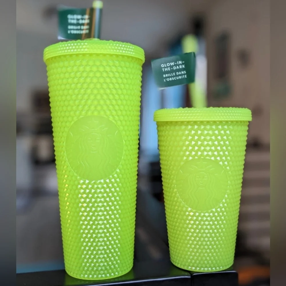 2022 Starbucks Halloween Glow In The Dark Studded Tumbler Duo. NWT